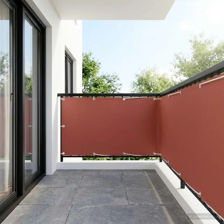 vidaXL Balkon Sichtschutz 150 x 400 cm Stoff mit PU-Beschichtung 42036496
