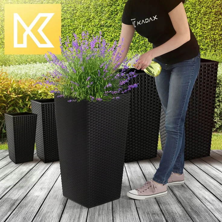KADAX Blumentopfeinsatz 34x68cm hoch Schwarz – Bild 3