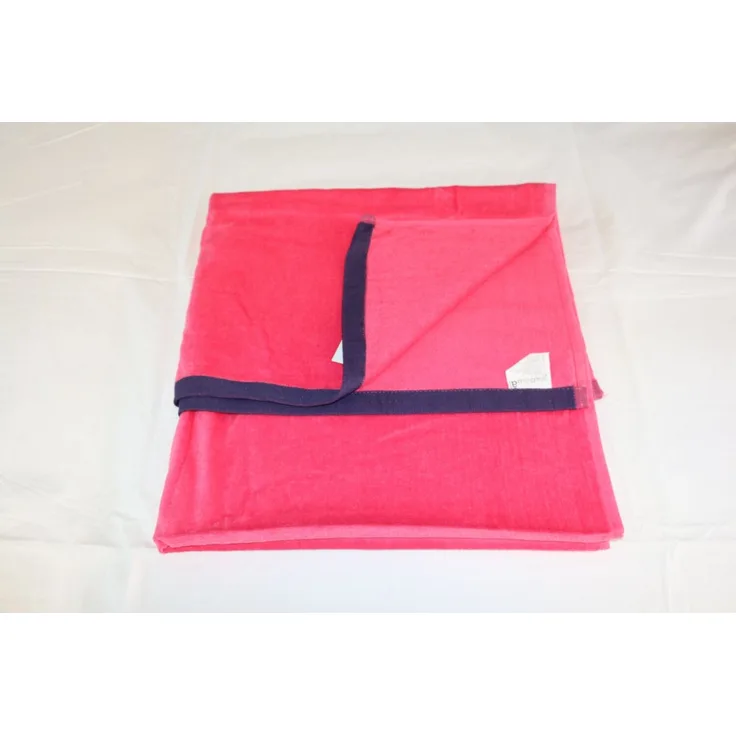 Strandtuch Elegantes Family Liegetuch Saunatuch einfarbig pink 90x160 cm