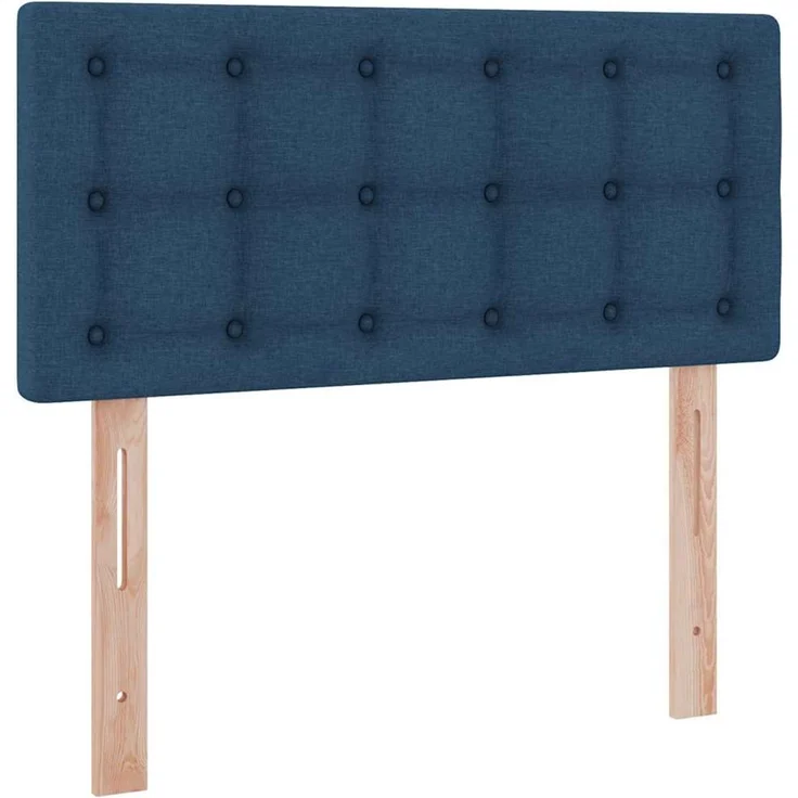 vidaXL LED-Speicherbett mit Matratze Blau 90 x 190 cm Stoff 3371243 – Bild 10