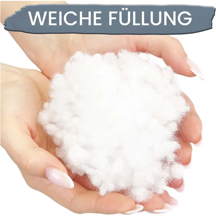 Amilian Dekokissen 2er Set Kissen - Zierkissen - Sofakissen mit Füllung und Kissenbezug, (2 Stück), Kopfkissen, Kuschelkissen, Couchkissen mit Kissenfüllung – Bild 3