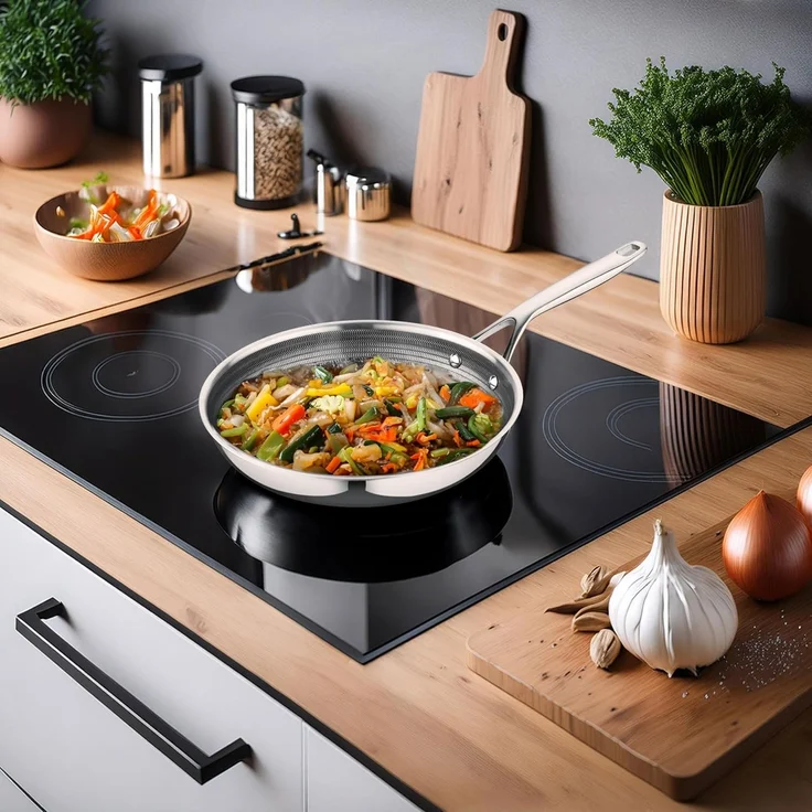 Berndes Bratpfanne 20cm, poliert, induktionsgeeignet - HybridX, 3-Schicht-Material – Bild 7