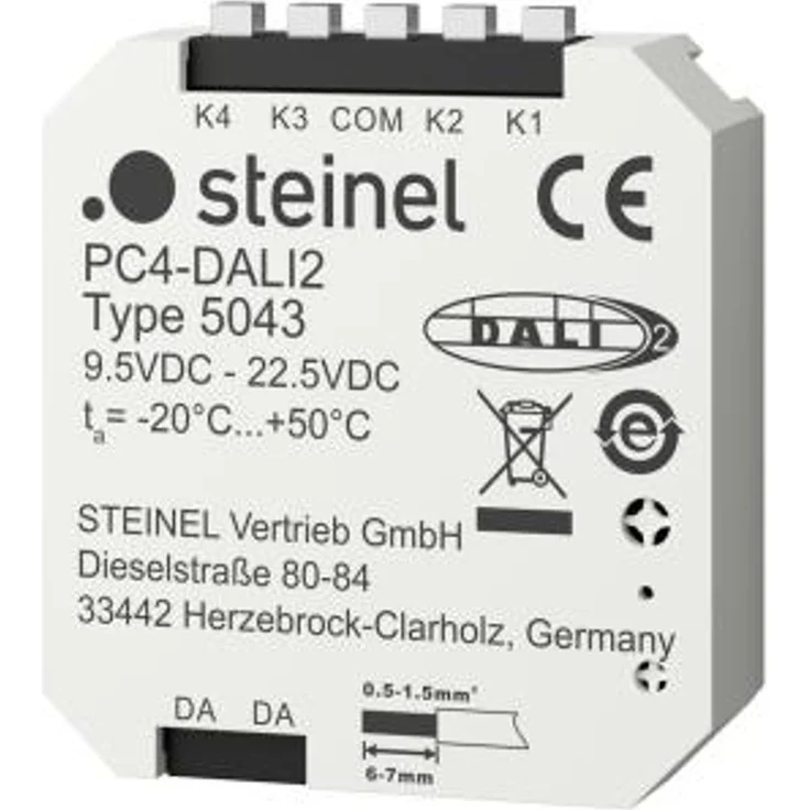 STEINEL PC4-DALI-2 Weiß Tasten -20 - 50 °C IP20 43 mm 15 mm