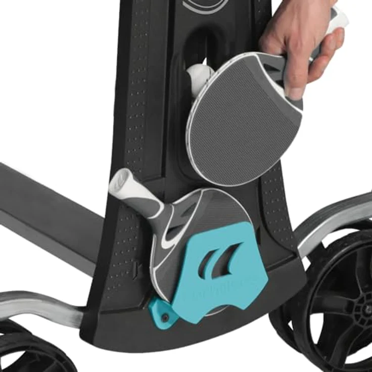 Cornilleau 300X Outdoor Tischtennisplatte, robuste Melaminharzplatte mit höhenverstellbaren Standbeinen, schwarz – Bild 9