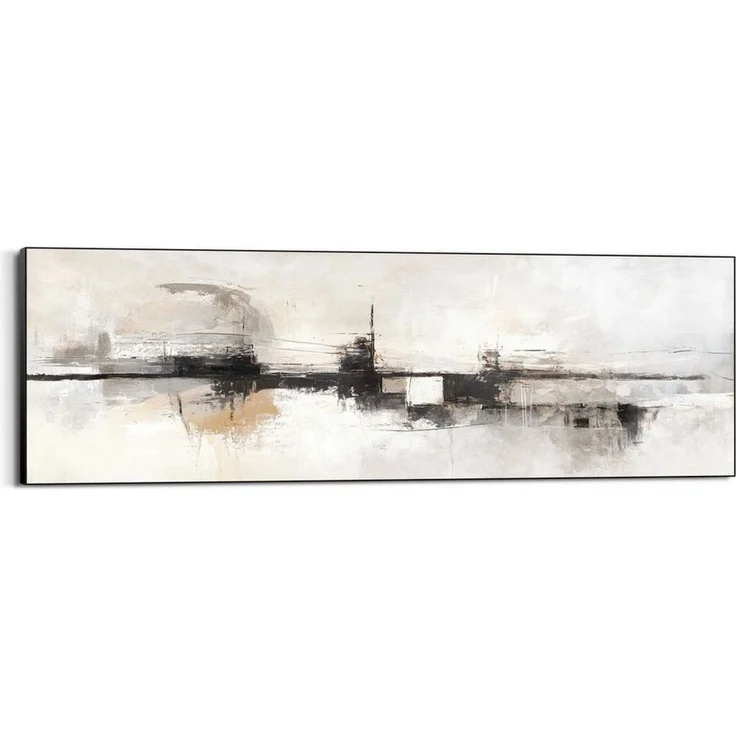 Reinders! Wandbild Abstrakter Horizont, Wohnzimmer - Beige - MDF - Abstrakt - 156x52 cm – Bild 1