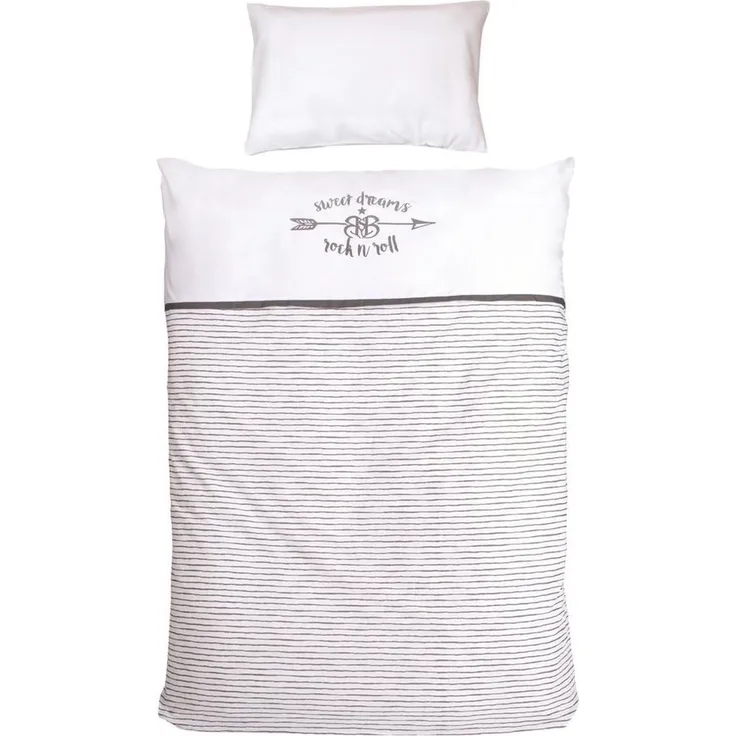 roba Bettwäsche 'Rock Star Baby 3' 2-tlg - Kinderbettwäsche 100 x 135 - Baumwolle