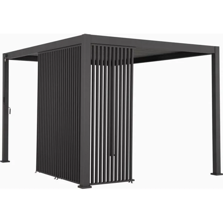 Best Vertical Terrassenüberdachung, 400 cm Breite, witterungsbeständiges Material für optimalen Schutz