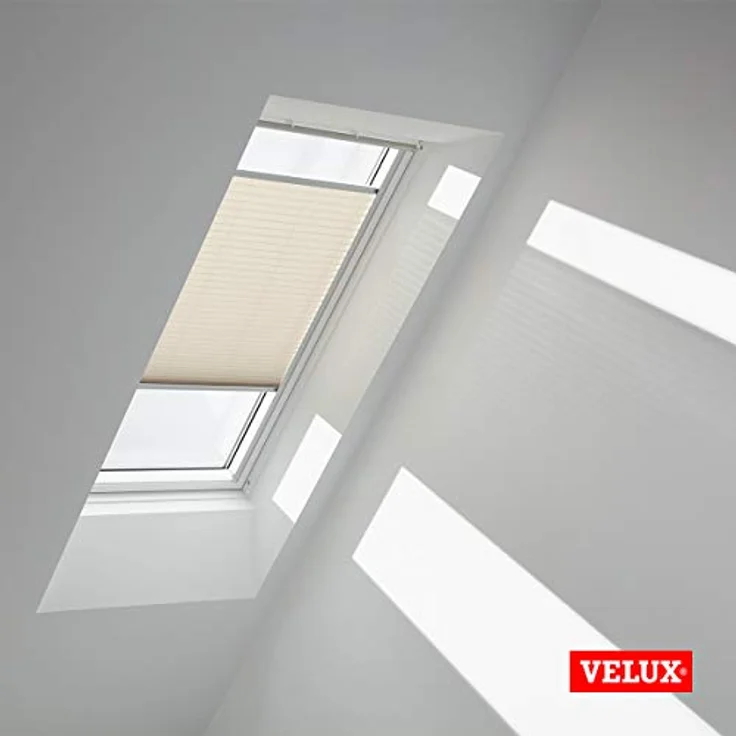 Velux Dachfensterplissee FHL FK06 1259S, manuell, hellbeige, mit Aluminiumführungsschiene – Bild 3