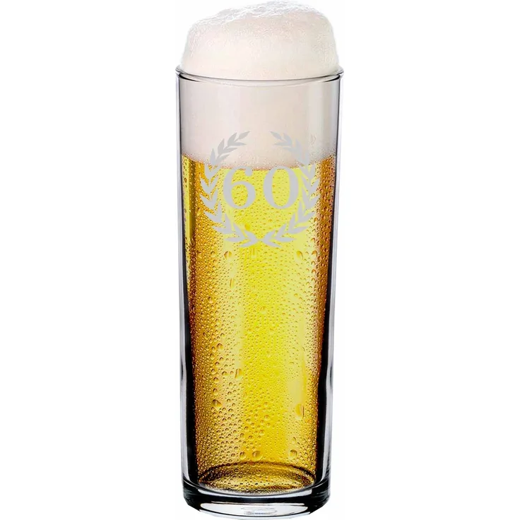 Luxentu Kölschglas Bierglas Kölner Stange 0,2l mit Eichung - 60. Jubiläum