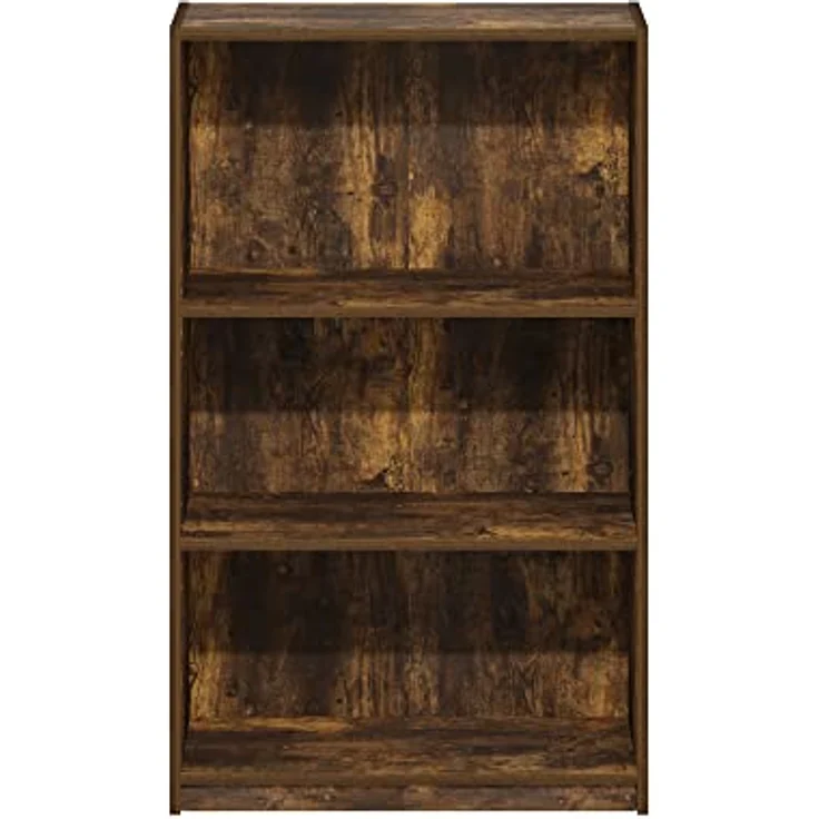 Furinno JAYA Simple Home Bücherregal mit 3 Ebenen und verstellbarem Regal, Bernsteinkiefer – Bild 8