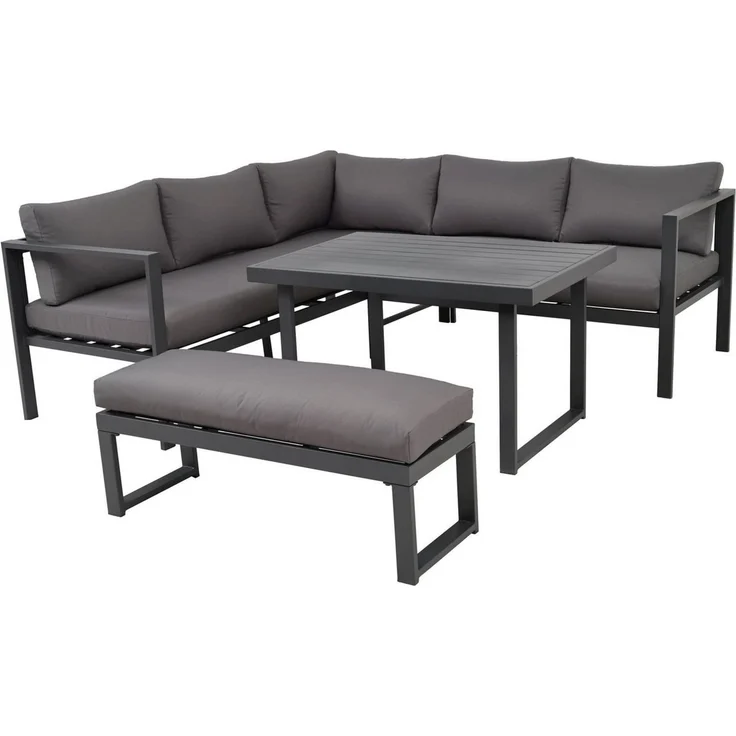 casa NOVA Gartenlounge-Set casa NOVA Lounge-Set GAMBARA BHT 190x65x127 cm grau Gartenset – Bild 5