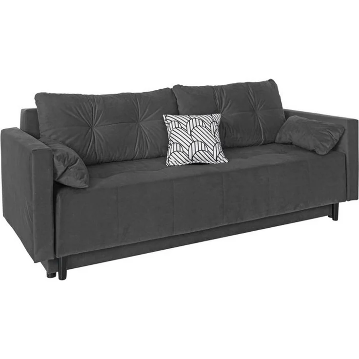 COLLECTION AB Schlafsofa Solar, Bettfunktion, Bettkasten, Federkern und loser Rücken- und Zierkissen – Bild 4