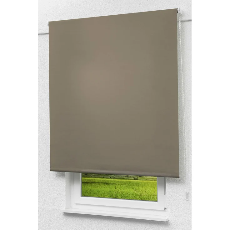 Lysel Outlet - Basisrollo Tageslicht Moccabraun (B x H) 92cm x 175cm – Bild 1