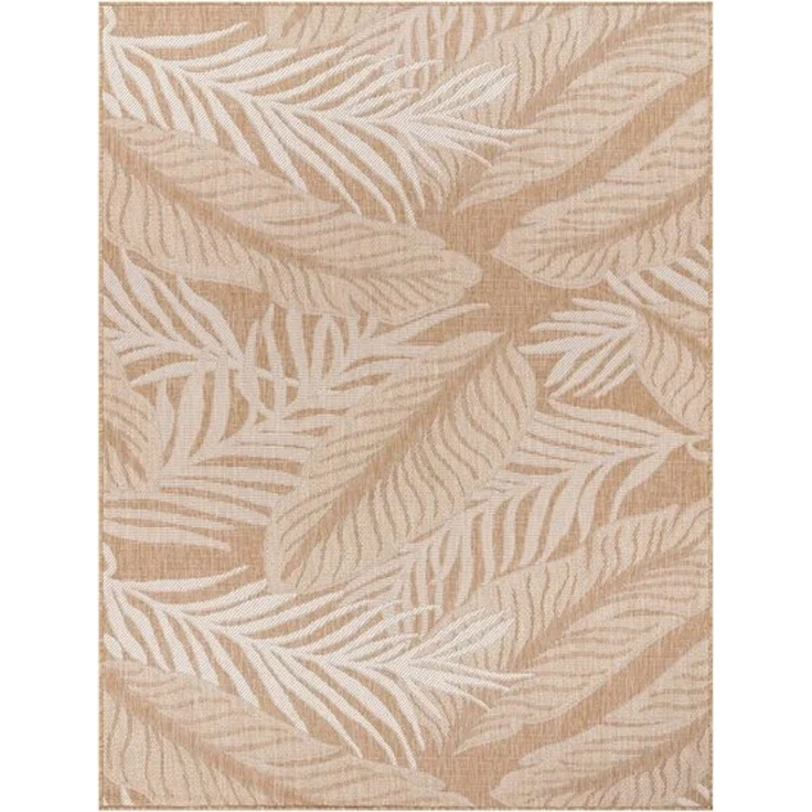 TaraCarpet Teppich Tara Carpet Columbia-Fashion Plant In & Outdoor auch für die Küche, rechteckig, Höhe: 5 mm, Balkon Terrasse Wintergarten Plant natur creme Esszimmer 80x150 – Bild 4