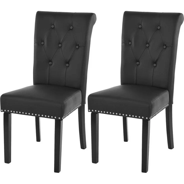 MCW Esszimmerstuhl Edinburgh II-2 (Set, 2 St), 2er-Set, Rutschfest durch Kunststoffuntersatz, Abgerundete Kanten – Bild 1