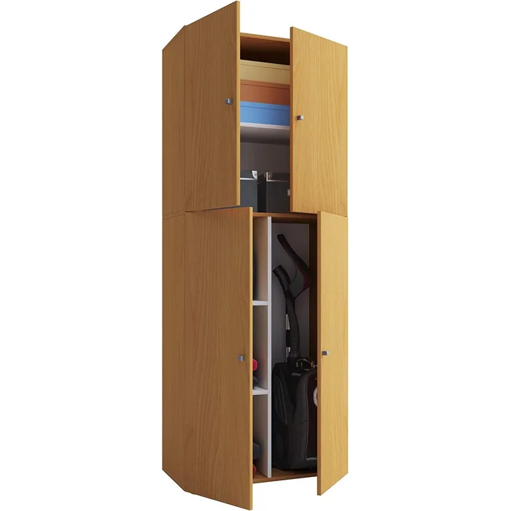 VCM Mehrzweckschränke Lona 913850 Buche B. 70 x H. 184 x T. 40 cm