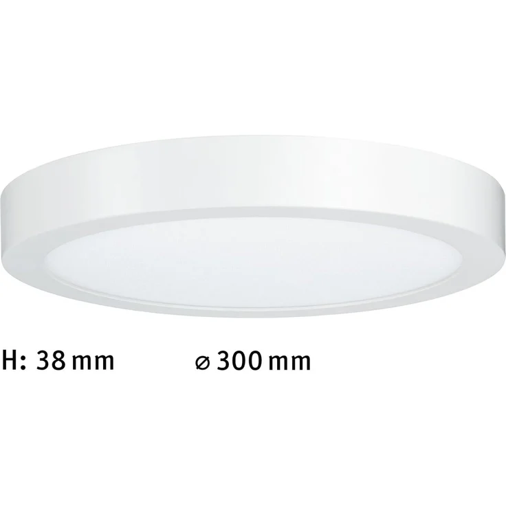 Paulmann No. 70643 Deckenleuchte Lunar LED Panel 300mm Weiß matt, Alu – Bild 3
