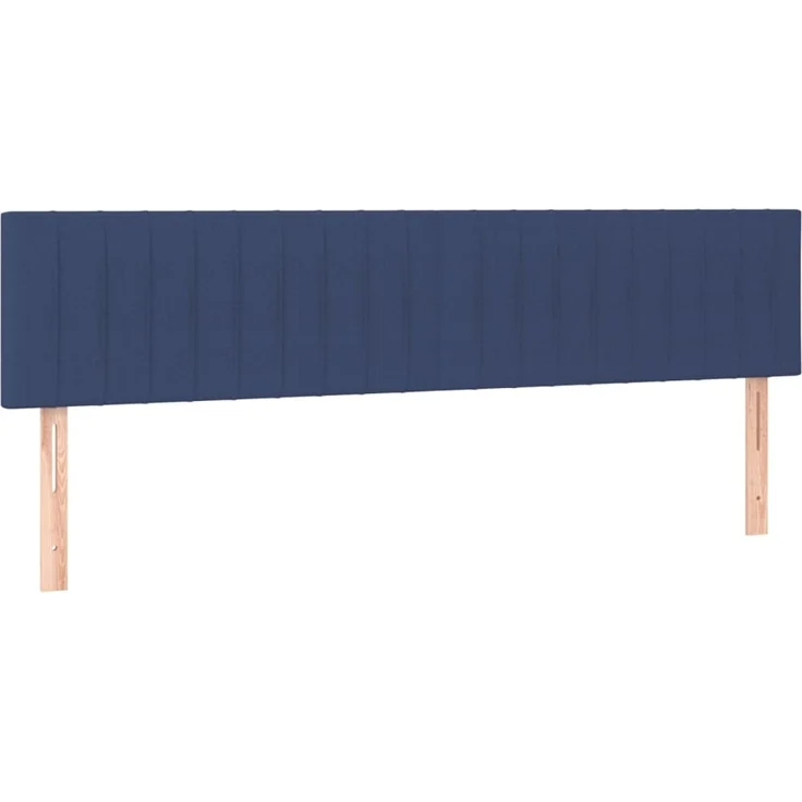 vidaXL Kopfteile 2 Stk. Blau 80 x 5 x 78/88 cm Stoff 346262 – Bild 2