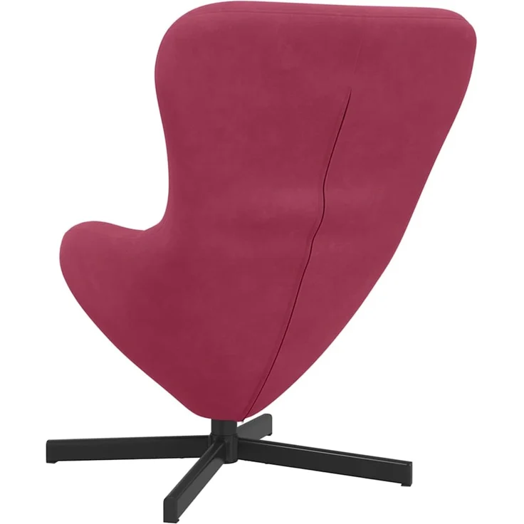 vidaXL Eiersessel Weinrot 63 x 73 x 90 cm Samt 42002761 – Bild 5