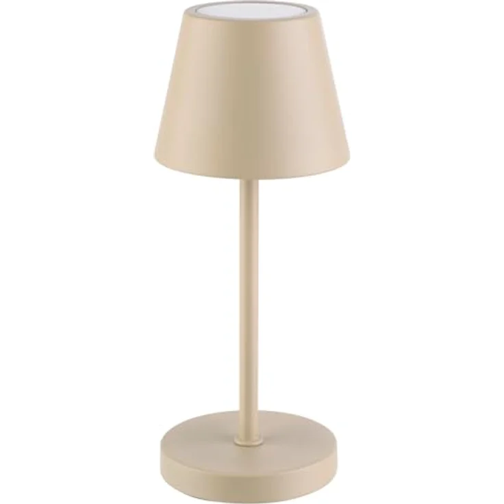 APS MERLE MICRO LED Akku-Tischleuchte, dimmbar, 270 Lumen, sandfarben, 2,0 W, für Innen- und geschützten Außenbereich – Bild 1