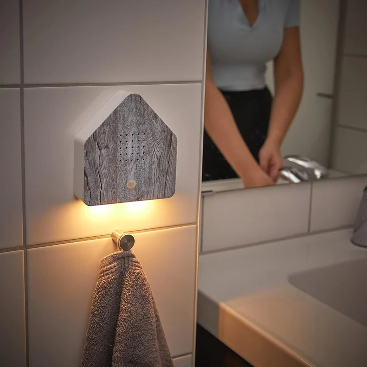 Northpoint LED Dekolicht Naturgeräuschebox Vogelzwitscher Bewegungsmelder Licht Aufladbar – Bild 4