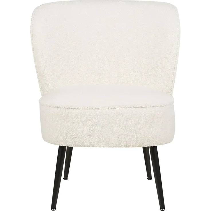 Sessel VOSS Bouclé Weiß