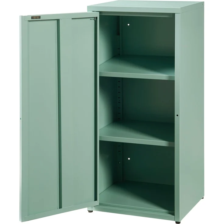 [en. casa] 'Burlöv' Metallschrank, Stahl, 88 x 40 x 35 cm, Mintgrün – Bild 4