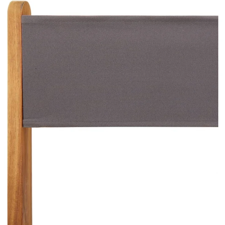 vidaXL Gartenstühle 4 Stk. Klappbar Anthrazit Stoff und Massivholz 3214613 – Bild 8