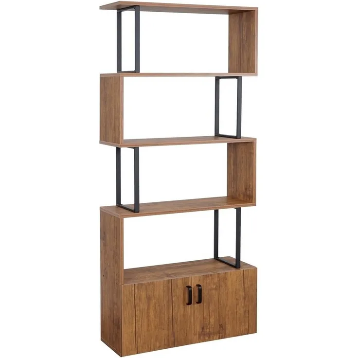 MCW Bücherregal MCW-A27B, Oberfläche und Innenflächen mit 3D-Struktur, Inklusive Bodenschoner