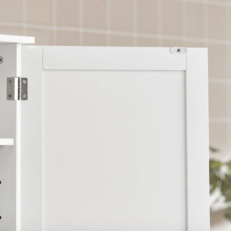 SoBuy BZR19-W Hängeschrank, MDF, Lackiert, Weiß, 40 x 52 x 23 cm – Bild 9