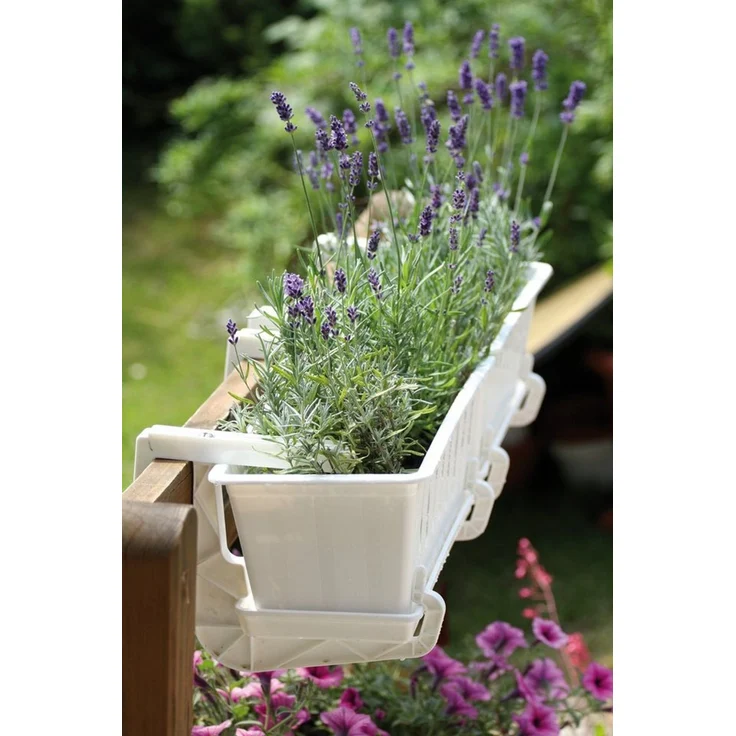 Annastore Balkonkasten Blumenkasten aus wetterfestem Kunststoff - Blumenkästen - Balkonkästen – Bild 2
