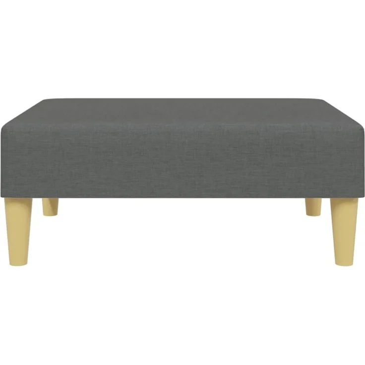 vidaXL Fußhocker Dunkelgrau 77x55x31 cm Stoff 379554 – Bild 2