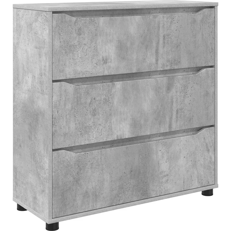 vidaXL Aufbewahrungsschrank 80 x 31 x 81 cm Holzwerkstoff Betongrau 888850 – Bild 2