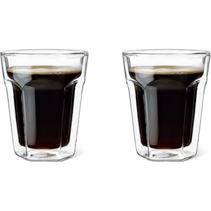 1x2 Leopold Vienna Kaffee Glas 220ml doppelwandig
