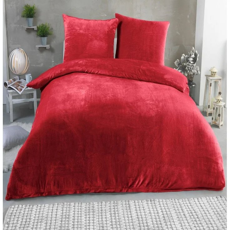 Malika Bettwäsche 200x200 + 2x 80x80 cm Cashmere Touch Bettwäsche, atmungsaktiv, Für Allergiker geeignet, pflegeleicht, angenehm weicher Stoff – Bild 5