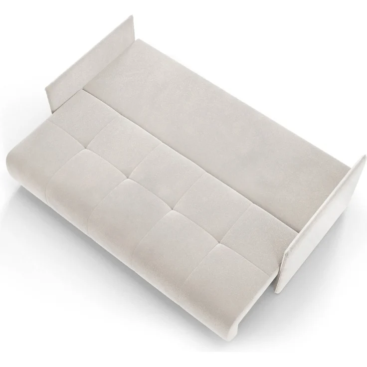 Wohnero24 NESSA Sofa mit Schlaffunktion 191x142 cm – Schlafsofa Creme 3-Sitzer mit Bettkasten – Bild 6