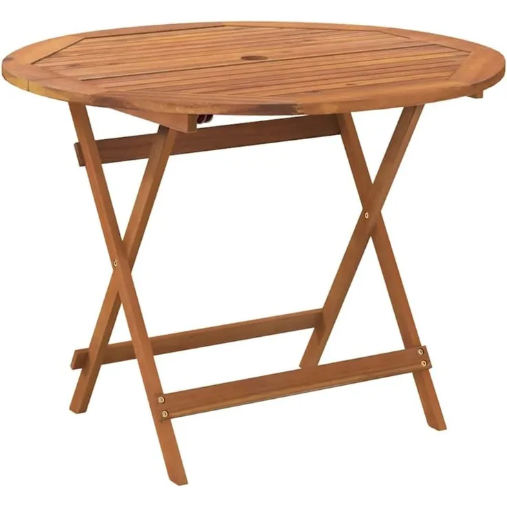 vidaXL Klappbarer Gartentisch Ø 90x75 cm Massivholz Akazie 319670