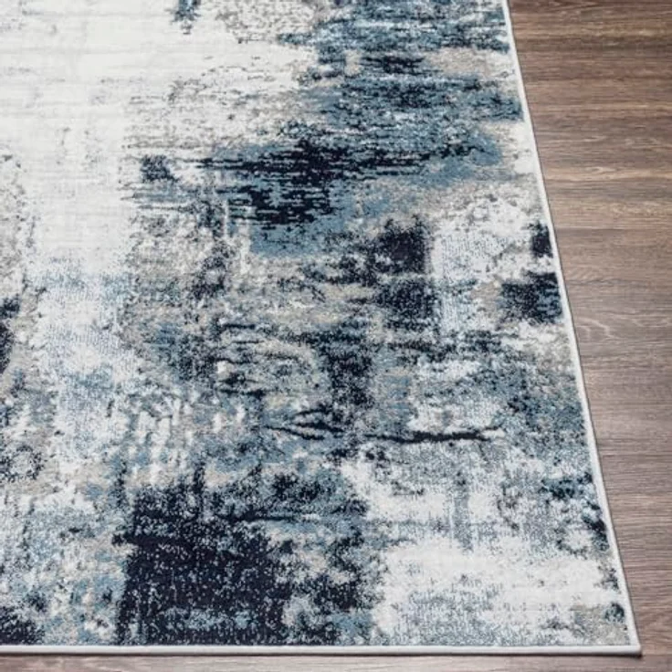 Livabliss Teppich HELSINKI, rechteckig, Höhe: 11 mm, Designerteppich in Marmor Optik, Kurzflor Wohnzimmerteppich/Läufer – Bild 5