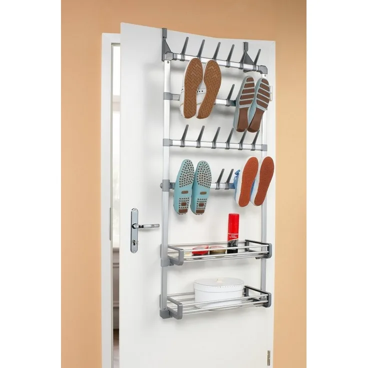 Ruco Türregal, Aluminium/Kunststoff, für Schuhe und Utensilien