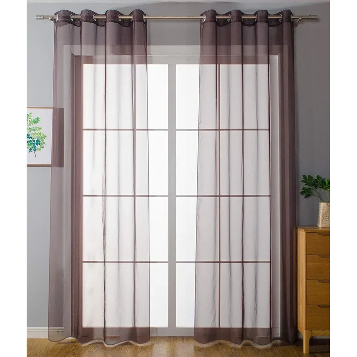 Gardinenbox Gardine, Ösen (2 St), transparent, Voile