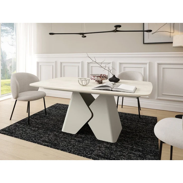 Compleo Esstisch luxuriöser, Tisch mit Butterfly-Auszug, Esszimmer Möbel, Made in EU, Breite nach Wahl: 180 oder 200 cm – Bild 1