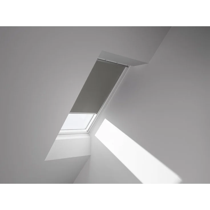 Verdunklungsrollo DKL S08 0705S, VELUX, verdunkelnd, ohne Bohren, in Führungsschienen, VELUX »Pick & Click!«, alufarbene Führungsschienen & Griffleiste – Bild 3
