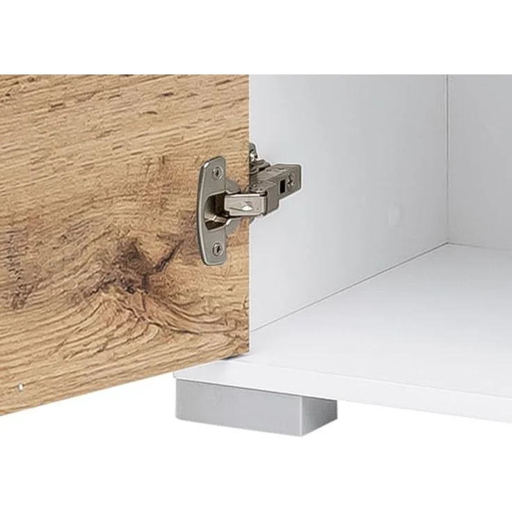 Schildmeyer Kimi Waschbeckenunterschrank 144253, Eiche Landhaus/kreideweiß, 65,3 x 33,1 x 57,5 cm – Bild 5