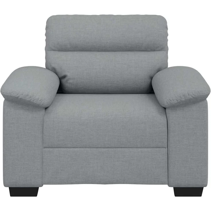 vidaXL Sessel Hellgrau 100x81x84 cm Stoff 4105287 – Bild 3
