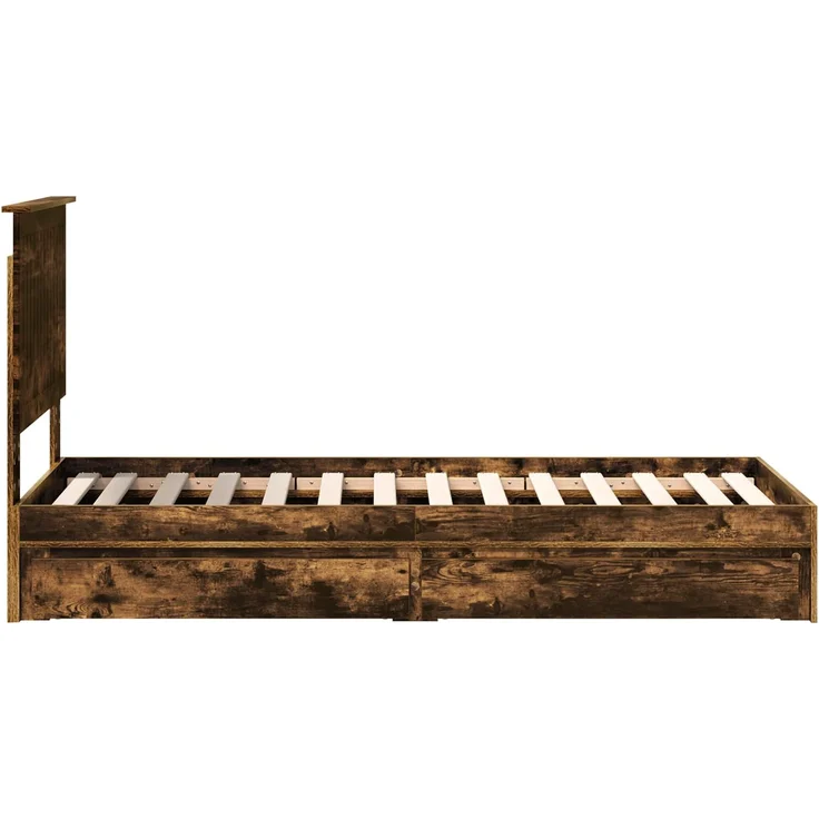 vidaXL Aufbewahrungsbett Geräucherte Eiche 75 x 190 cm Holzwerkstoff 3411261 – Bild 8