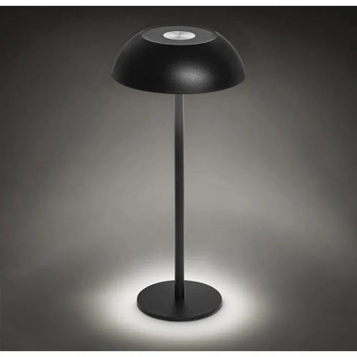 Idena Tango Touch LED Tischlampe, kabellos und höhenverstellbar, schwarz, mit stufenlos dimmbaren Farbmodi – Bild 7