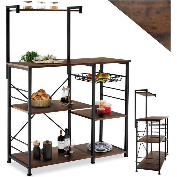 tectake Küchenregal Crawley, Einzelstück, Industrial Style