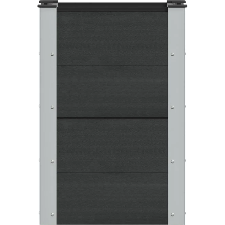 vidaXL Hochbeet Schwarz 50 x 30 x 72 cm 42039033 – Bild 2