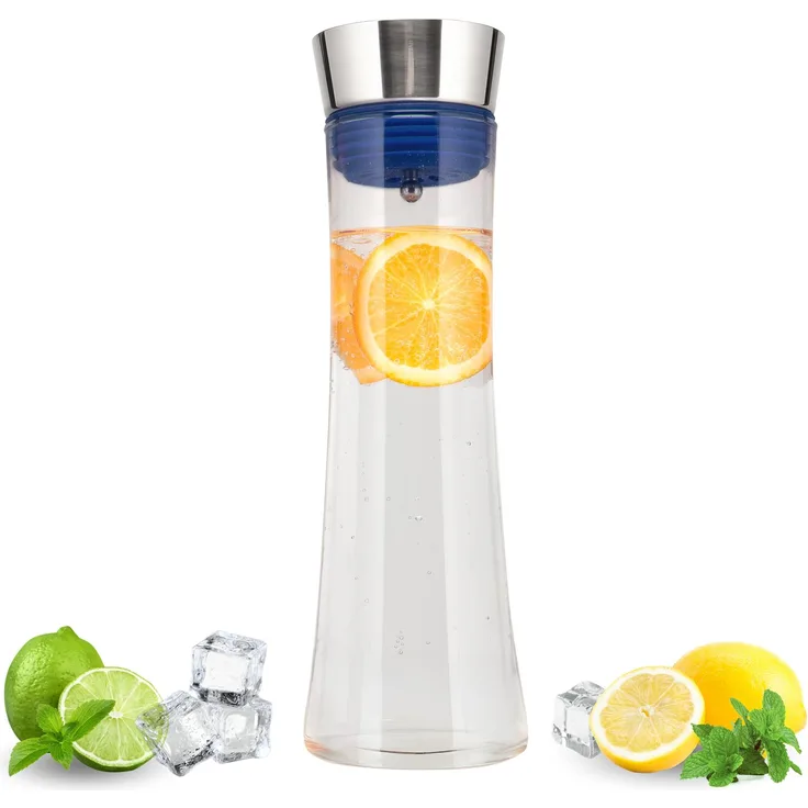 bremermann Karaffe CAROLA mit Silikonfuß - zerlegbarer Deckel - 1 Liter