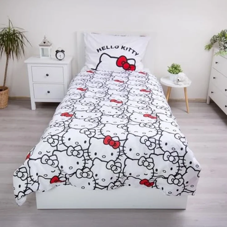 Hello Kitty Bettwäsche aus 100% Baumwolle 140x200 cm 70x90 cm – Bild 3
